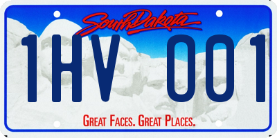 SD license plate 1HVO01
