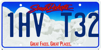 SD license plate 1HVT32