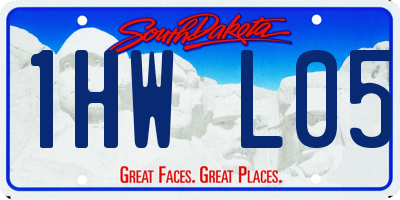 SD license plate 1HWL05