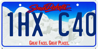 SD license plate 1HXC40