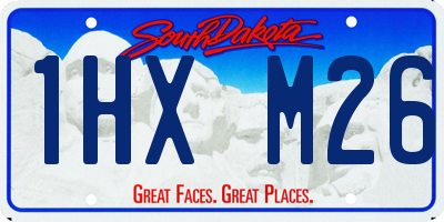 SD license plate 1HXM26