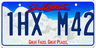 SD license plate 1HXM42