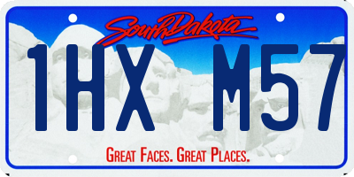 SD license plate 1HXM57