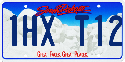 SD license plate 1HXT12