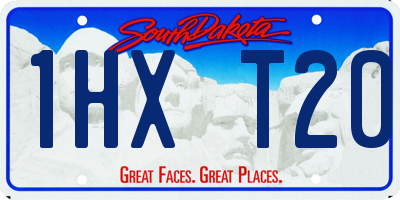 SD license plate 1HXT20