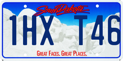SD license plate 1HXT46
