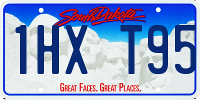 SD license plate 1HXT95