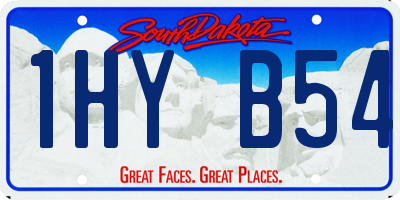 SD license plate 1HYB54