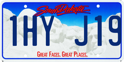 SD license plate 1HYJ19
