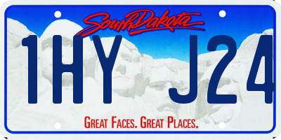 SD license plate 1HYJ24