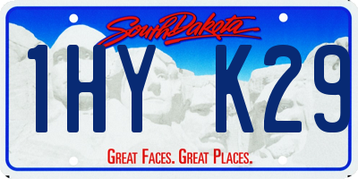 SD license plate 1HYK29