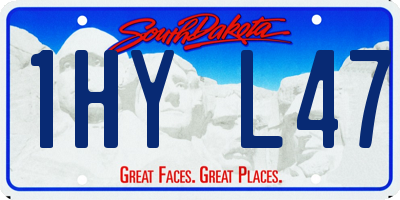 SD license plate 1HYL47