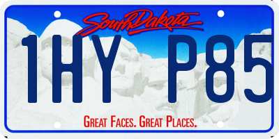SD license plate 1HYP85