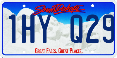 SD license plate 1HYQ29