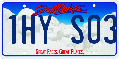 SD license plate 1HYS03