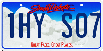 SD license plate 1HYS07