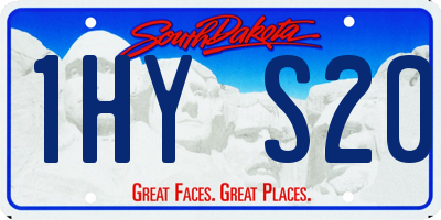 SD license plate 1HYS20