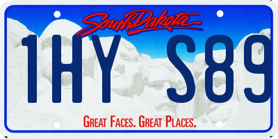 SD license plate 1HYS89