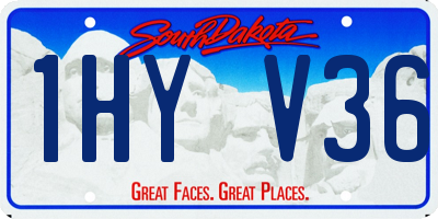 SD license plate 1HYV36