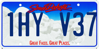 SD license plate 1HYV37
