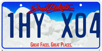 SD license plate 1HYX04