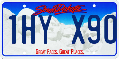 SD license plate 1HYX90