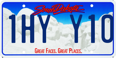 SD license plate 1HYY10