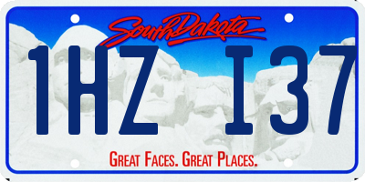 SD license plate 1HZI37