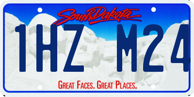 SD license plate 1HZM24