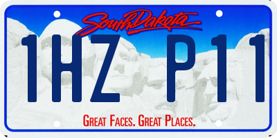 SD license plate 1HZP11