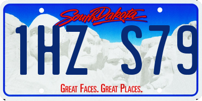 SD license plate 1HZS79