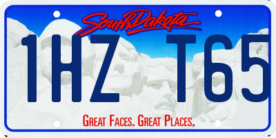 SD license plate 1HZT65