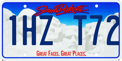 SD license plate 1HZT72