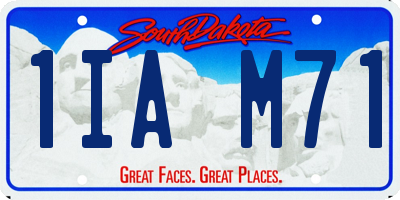 SD license plate 1IAM71