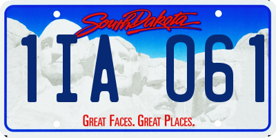 SD license plate 1IAO61