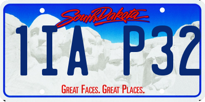SD license plate 1IAP32