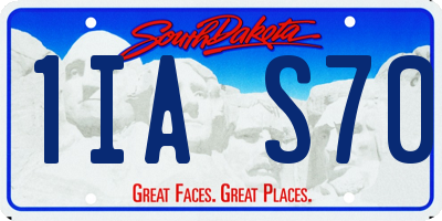 SD license plate 1IAS70