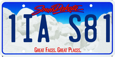SD license plate 1IAS81
