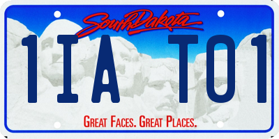 SD license plate 1IAT01