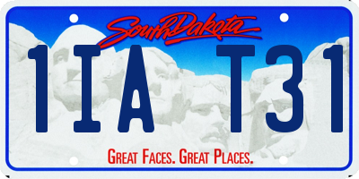 SD license plate 1IAT31