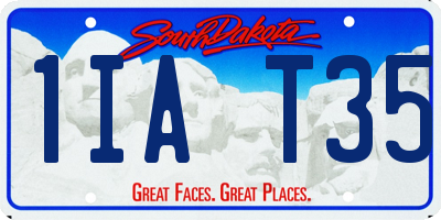 SD license plate 1IAT35