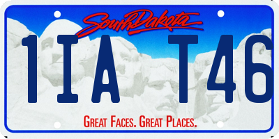 SD license plate 1IAT46