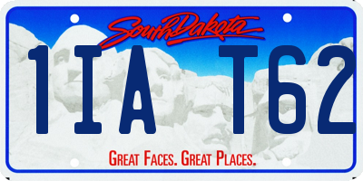 SD license plate 1IAT62