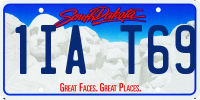 SD license plate 1IAT69