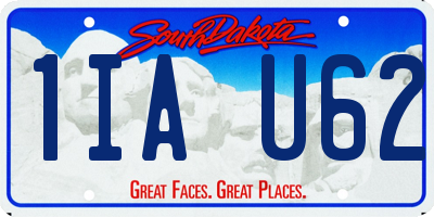 SD license plate 1IAU62