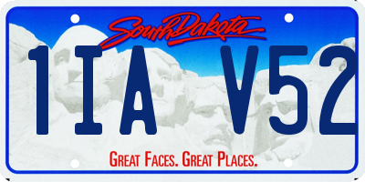 SD license plate 1IAV52