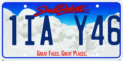 SD license plate 1IAY46