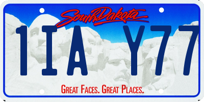SD license plate 1IAY77