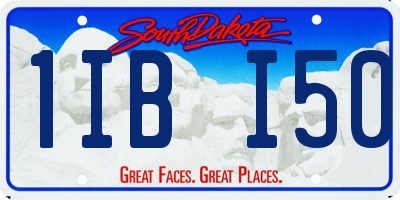 SD license plate 1IBI50