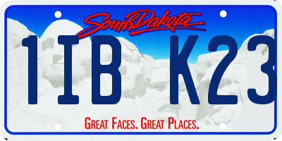 SD license plate 1IBK23